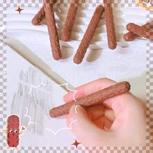 Borradores antircontaminación de color macaron aleatorio, borradores con agarre científico para la postura, borradores de panda lindos, borradores realistas de papas fritas, borradores realistas de barras de chocolate, borradores divertidos realistas de cebolla verde, con residuos mínimos, adecuados como premios y regalos - Multicolor - Ver 8