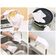 5/20/50 قطعة قفازات غير منسوجة قابلة للتخلص منها خالية من الغبار، قماش تنظيف للأشخاص المتراخين، إزالة الغبار الساكن، مناسبة للتنظيف الشامل، تنظيف النوافذ، أداة تنظيف متراخية - متعدد الألوان - مشاهدة 7