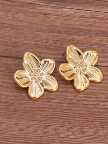 1–9 Pairs Gold Hoop & Drop Earrings Set, ABS Resin, Lightweight & Comfortable, For Daily Wear