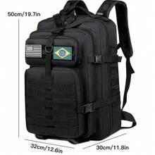 50L Reinforced Waterproof Men's Backpack For Camping, Travel, Mountaineering, Hiking And Outdoor Adventures - 五彩繽紛 - 查看 2