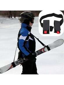1pc Ski Pole Shoulder/Handheld Strap, Nylon Ski Pole Handle Strap (Hook And Loop Direction Random)