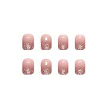 4 Boxes 96Pcs Short Squoval Press On Nails Factory Direct Wholesale Glitter Fragment & Mirror Powder Press On Nails, Short Oval Metallic False Nails, High Shine Reusable Fake Nails For Women & Nail Salons, Holiday Party & Summer Sparkly Nails.Cosas De Uñas,Christmas Gift,Nails Supplies Nail Tech,Christmas Press On Nail. - 粉紅色353 - 查看 4