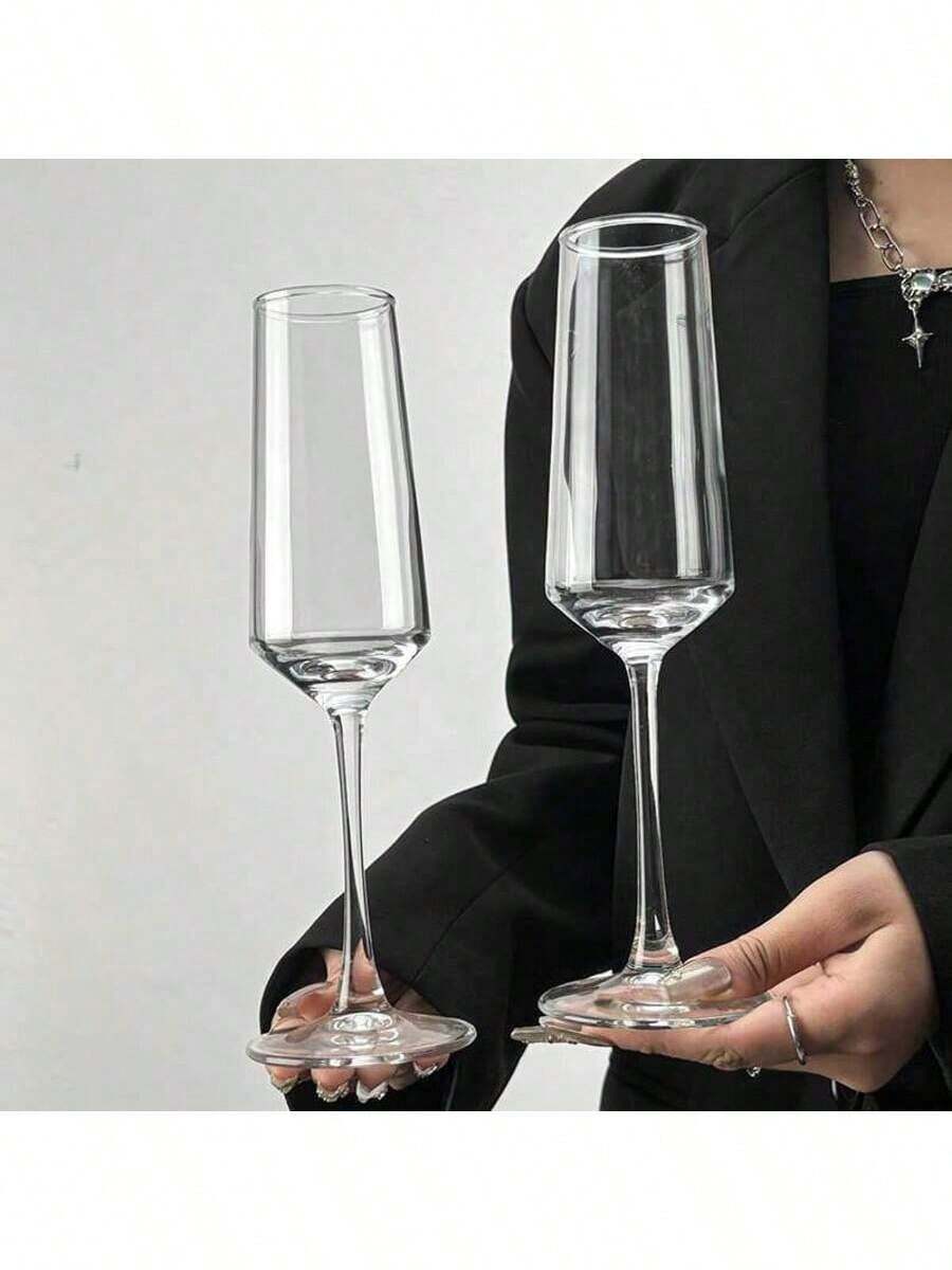 高级香槟杯，适用于派对、酒吧、鸡尾酒会等场合。优雅的香槟杯——生日、婚礼、母亲节的独特礼物——也适合品酒和日常使用。（新旧款式随机发货）
