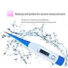 Adult Digital Thermometer, Electronic Oral Thermometer, 10 Seconds Fast Reading - Blue and White - View 12