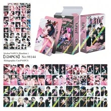 124pcs Holographic Cards STRA YKIDS New Album DOIT Shiny Sticker Photo Cards Double-Sided LOMO - Multicolor - View 12