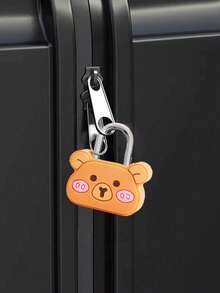 Cute Cartoon Animal Padlock With Keys - 4 Styles Available, Portable Travel Luggage Lock, Suitable For Luggage, Backpacks, Gym Bags And Lockers, Durable Metal Construction, Ideal For Travelers, Commuters And Outdoor Enthusiasts, Fashionable Luggage Protection, Also Suitable For School Gym Lockers, Sports Lockers, Fences, Tool Boxes, Doors, Boxes, Storage Bins, Etc., Ideal Gift For Christmas And Easter - Multicolor - View 6