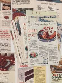 1 Pack Of 50 Sheets Vintage English Newspaper, Cake Pattern Decorative Paper For DIY Scrapbooking, Journaling, Collage Back To School - Multicolor - View 6