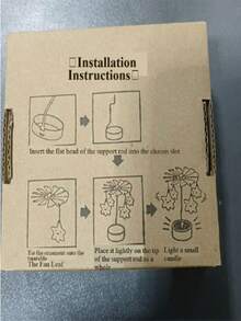 1pc Rotating Carousel Candle Holder, Iron Spinning Wind Chime Candle Stand Decoration, Candle Cup - Multicolor - View 12