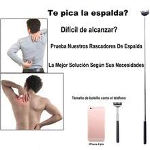YQQ 3PCS Rascador de Espalda Acero Inoxidable Rascador de Espalda Extensible Masajeador de Espalda Portátil Alivio de La Picazón Herramienta Herramienta de Masaje para Adultos Niños Hombres Mujeres0027 - Otros - Ver 2