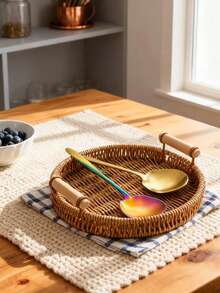 2/4/8pcs Stainless Steel Spoons, Serving Spoons, Soup Spoons, Suitable For Home Kitchen, Restaurant, Hotel, Holiday Party, Wedding - Gold - View 7