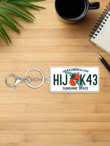 Customized Personalized USA State License Plate Replica Keyring Keychain,Customize Text,72 Styles,Personalized Acrylic Keychain USA State License Plate Replica Keyring Custom Car Accessory 50 States - Multicolor - View 37