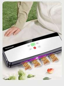 Portable Vacuum Sealer Machine For Home & Outdoor Use, Food Packaging Sealer, Plastic Bag Sealer, Rechargeable Vacuum Sealer For Snacks - Multicolor - View 4