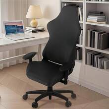 FáCIL&amp;VIVIR Funda para Silla de Gamer de Oficina Elásticas con Reposabrazos y Gamer para Silla Giratoria, Silla de Computadora, Negro - negro - Ver 6