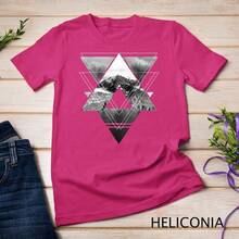Camiseta unisex de relleno geométrico de Trendy Outdoors - Negro - Ver 4
