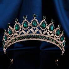 Baroque Crystal Bridal Crown Headpiece, Classic Luxury Alloy Wedding Crown, Crystal Gown Princess Tiara Accessory, Suitable For Women's Wedding, Birthday Party And Other Important Occasions Valentine's Day Accessories - Crown - View 14