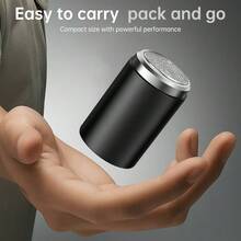 Compact And Portable Shaver With Intelligent Design, One-Touch Activation, Saying Goodbye To Troubles, And Giving You Confidence In Every Occasion! - 黑色 - 查看 5