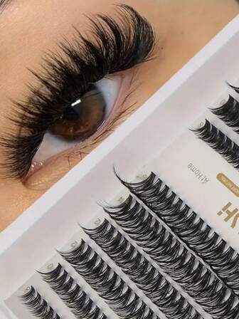 Mjuka franspaket, nybörjarvänliga segmenterade lösögonfransar för bröllopsfester och dagliga klubbmöten.