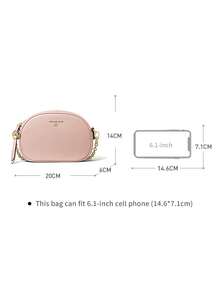 Michael Kors MK Jet Set Charm 小 Logo 女款皮革斜挎包 可轉換相機包，休閒拉鍊單肩包，附可拆卸可調節式肩帶 - 粉紅色1 - 查看 7