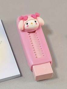 Sanrio 1Pc Hello Kitty Kuromi Cinnamoroll Retractable Eraser Clean For Students And Office Use Back To School School Supplies(Some Parts May Be Random) - View 5