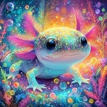 1件鑽石畫套裝，圓形鑽石珠DIY全鑽藝術手工，適合居家牆面裝飾禮物 - 彩色 - 查看 1