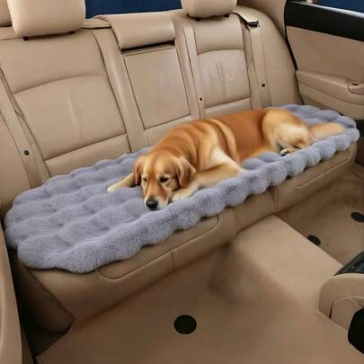 Plush Thickened Car Dog Bed Mat, Suitable For All Seasons And Dog Breeds (Small, Medium, Large), Durable Car Seat Protector And Travel Mat