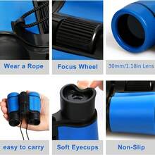 2pcs Shock-Proof Binoculars Toy Set, Binoculars For Boys Girls Bird Watching Education Learning Hunting Hiking Birthday Gift - Multicolor - View 3