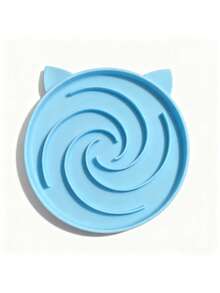 Silicone Slow Feeder Cat Bowl, Puzzle Feeder Cat, Interactive Toys, Slow Feeding Cat Bowl Suitable For All Dry And Wet Foods, Easy To Clean Silicone Bowls