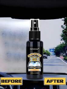 Agente antivaho de vidrio HGKJ, efectivo y duradero en invierno, evita el empañamiento, mantiene la visión clara, adecuado para el parabrisas interior automotriz, detalles de cuidado automotriz, agente antivaho y antilluvia para parabrisas automotriz, agente de revestimiento antivaho y repelente al agua para limpieza de espejos, aplicable para automóviles/vidrio/gafas. - Multicolor - Ver 4