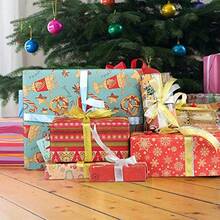 CZ Kesote 27 Hojas de Papel de Envolver de Navidad 70 x 50 CM Papel Kraft para Regalo de Navidad 27 Rollos de 9 Modelos 8764 - Multicolor - Ver 7