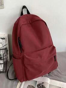 This Fashionable Multi-Functional Men's Laptop Backpack Includes A Laptop Compartment, Laptop Messenger Bag, Laptop Backpack, And Accessory Storage Box. It Comes In Various Colors, Making It A Large-Capacity Solid Color Backpack Suitable For Female College Students, As Well As A Simple And Stylish Solid Color Backpack Suitable For Men.