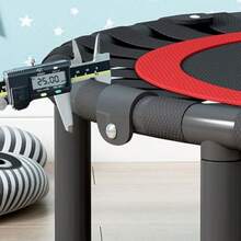 Trampolín Plegable de 40 Pulgadas Trampolin Aerobico Ajustable Trampolín Fitness Portátil  300 kg de Capacidad para Niños y Adultos Interiores y Exteriores - Multicolor - Ver 2