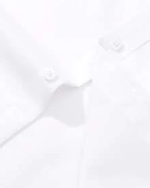 Men's Dress Shirt  Regular Fit Stretch Sleeve Solid Long Sleeve Shirts Business Wedding Button Down Shirts - trắng - Xem 7