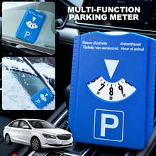 4-Language Display 24-Hour Parking Timer With Ice Scraper, Battery-Free Operation, Suitable For Parking Meters And Vehicle Safety