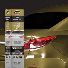 Gila Ultraescudo Color para Ventana Resistente a los arañazos, Resistente al Calor,ás protección para el Coche, 5% Ventana Posterior Limo Negro, 6 x 26 - 5% ventana posterior Super Limo negro - Ver 10