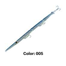 Mồi câu 10.04in/255mm, mồi câu cá hình kim chìm Bionic Needle, ném xa cho cá GT, cá ngừ, cá thu, 2 chế độ câu, dây thép không gỉ bền bỉ chống cắn, lưỡi câu ba ngạnh sắc bén diệt quái vật biển sâu cho câu cá trên thuyền. - Nhiều màu - Xem 11