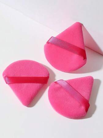 三角形化妆海绵，可重复使用，多功能化妆海绵，适用于散粉、粉底液、BB霜、防晒霜、气垫粉底、腮红等。完美替代化妆刷，是旅行和居家使用的理想之选。