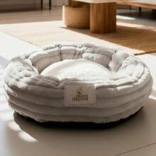 Small Dog And Cat Bed Cloud Nest Pet Bed Luxury Comfortable 50cm - Novadecora - Bạc - Xem 5
