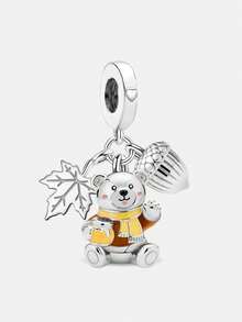 1 PC Fashionable 925 Sterling Silver Cute Bee Pendant Charm Suitable For Bracelets DIY Women's Jewelry - Set 3 - View 16