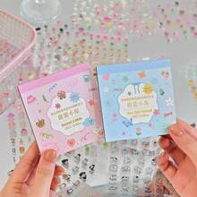 1000pcs Cute Mini Decorative Stickers, Korean Style, Adorable For Notebooks, Nail Art, Phone Sticker Books, Candy Water Drop Stickers - Multicolor - View 7