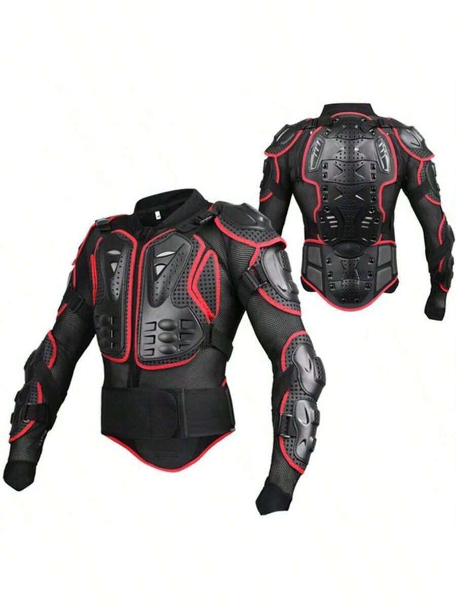 Motorcycle Armor Jacket & Pants Set, Summer Motorcycle Riding Armor Jacket Equipment, Off-Road Motorcycle Chest Spine Protector, Motorcycle Off-Road Armor Pants, Breathable Anti-Fall, Unisex, Rider Gift, Size M-3XL