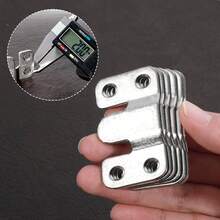 嵌入式支架挂钩，互锁式家具连接器，重型不锈钢相框挂钩，适用于婚礼照片、图片、相框吊坠，是大型图像展示艺术画廊墙面安装五金件的理想选择，采用 Z 形互锁设计，最大限度地确保安全，防止悬挂物品掉落。