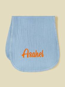 1 buah Celemek Bayi Bordir Teks Kustom, Kain Lap Sendawa Lembut & Bernapas, Hadiah untuk Bayi Baru Lahir, Cocok untuk Bayi Laki-laki & Perempuan - MultiWarna - View 3