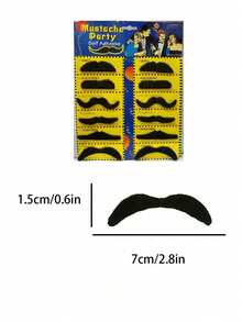 Black Artificial Beards Per Pack , Photo Props And Party Supplies, Parties, Weddings, Father's Day, Cosplay Beard Props,Random Shipment - Multicolor - View 5