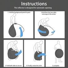 59" Green Screen Backdrop Pop-Up Chair Round Background Protable Photograph W - Green - View 8