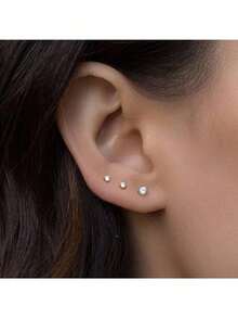 Fake Nose Stud Fake Nose Ring Stud Fake Nose Piercing Fake Lip Ring Fake Earrings Stud Silver Gold Fake Cartilage Helix Earring Clip On Earring Hoop Fake Eyebrow Ring Fake Bridge Piercing - Nhiều màu - Xem 4