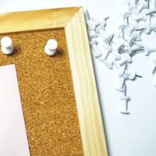 100pcs White Plastic Head Map Pins, Suitable For Bulletin Board, Wall Hanging And Office Use - White - View 3