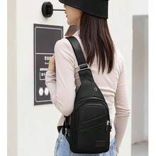 Bolso Bandolera Bandolera Pequea Cruzada, Mochila Mensajera Deportiva Impermeable para Senderismo Running y Exteriores - inicial - Ver 4