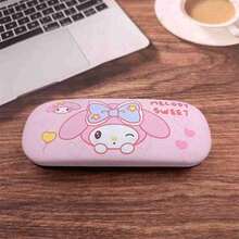 1 pieza Mercancía popular de anime y dibujos animados japoneses, mercancía popular de anime y dibujos animados japoneses con alta estética, caja de almacenamiento de gafas para miopía de niñas lindas, anti caída y anti presión, simple y portátil, pequeños regalos frescos, pequeños regalos para amigos y familiares, regalo de Año Nuevo, regalo de San Valentín, regalo de Pascua, estilo aleatorio - Multicolor - Ver 5