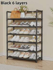 6-7 Tier Sturdy Shoe Rack, High Capacity Shoe Shelf For Entryway, Space Saving Shoe Storage Organizer For Home, Dorm - Multicolor - View 16