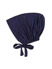 1件装女士纯色头巾衬里，透气柔软弹力头巾衬里，防滑舒适头巾，化疗睡眠帽，轻便头套，适合日常佩戴、脱发、旅行、瑜伽、工作、穆斯林头巾衬里 - 顏色 - 查看 14